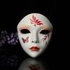 Full Face Hanfu Cosplay Mask Flower Japanese Mask Toy Performance Cosplay Geisha Mask  Gift