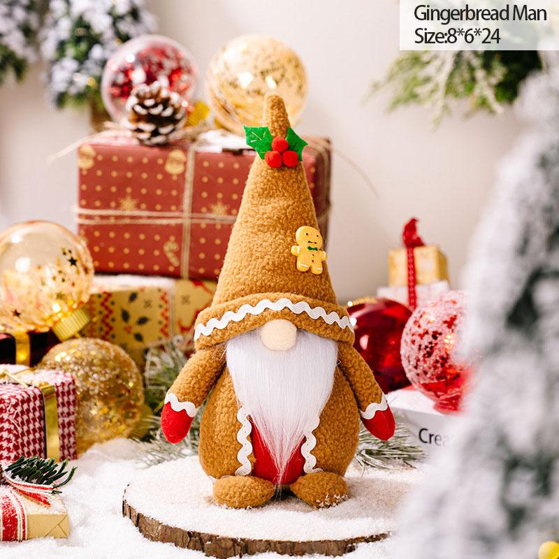 Nordic Gnome Plush Faceless Doll Christmas Decoration for Home Handmake Santa Elf Doll New Year kids Gifts Xmas Table Ornaments