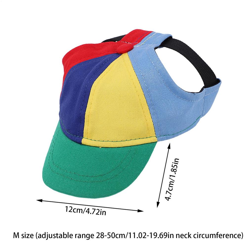 

Яркая шляпа-пропеллер для питомца с отверстиями для ушей, защита от солнца, для собак, кошек, радужный вертолет, цилиндр для маленького щенка, кошек, товары для питомцев