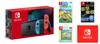 Nintendo Switch Console Neon Neon Red Licensed Nintendo Switch Exclusive Card Pocket 24 Animal Crossing Licensed Nintendo Multifunctional LCD