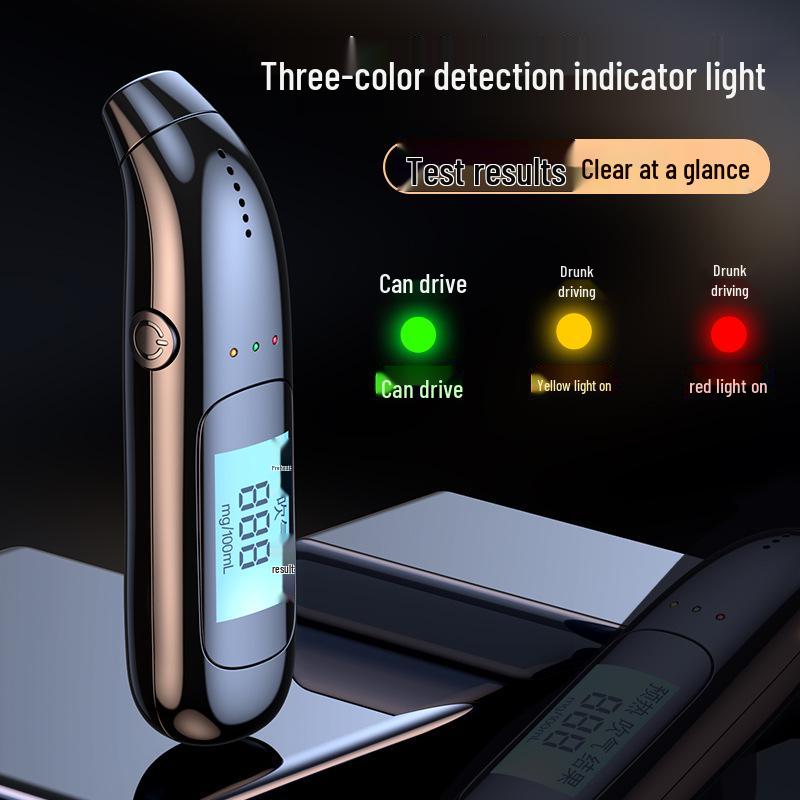 Hochpräziser digitaler Alkoholtester: Tragbarer USB-wiederaufladbarer Alkoholtester zur Selbstprüfung