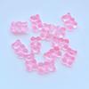 20pcs Mix Colors Resin Bear Sweet Candy Flatback Cabochon  Miniature pattern applique ornament craft DIY scrapbook