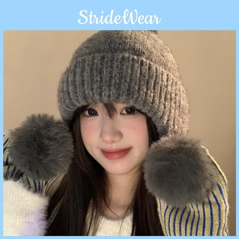 Stylish Winter Knit Beanie Hat For Women Soft Acrylic Warmth For Cold Days