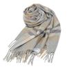 Lochcarron Lambswool Tartan Stole X Large, Scottish-Made, 100% (180cm 70cm) (Iona Silver)
