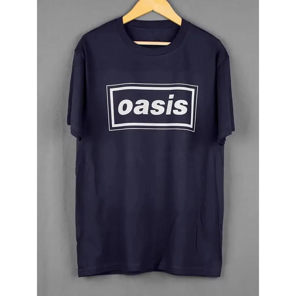 2025 Summer Oasis Tour Peripheral Limited Men's Round Neck T-shirt Fashion Cotton Outdoor Street Versatile Short Sleeve Top