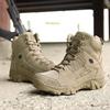 Fashion Men Tactical Boots Boots Men Desert Waterproof Work Safety Shoes Hiking Shoes Ankle Men Outdoor Boots