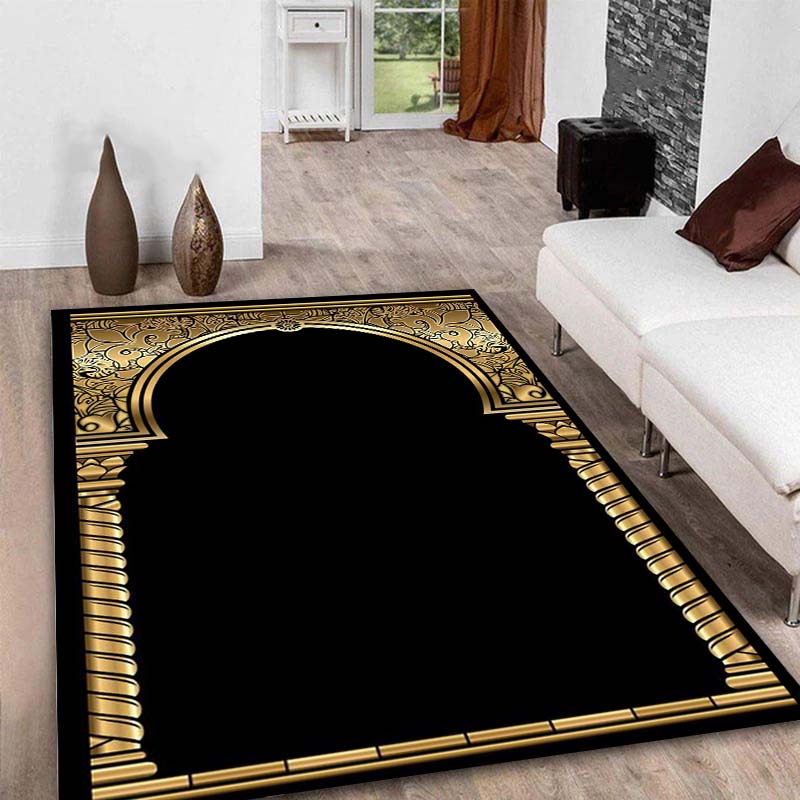Islam Festival Portable Prayer Rug Muslim Kneeling Poly Mat Ramadan Kareem for Muslim Islam Waterproof Prayer Mat Carpet