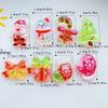 10Pcs Cute Cartoon Santa Claus, Snowman Flat Back Resin Cabochons Scrapbooking DIY Jewelry Craft Decoration Accessorie