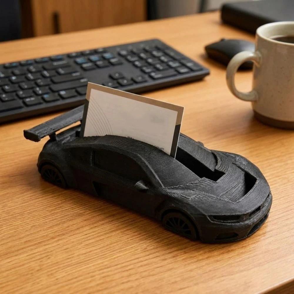 Realistic Sports Car Business Card Holder Plastic Car Card Display Holder Gift for Car Lovers