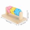 Wood Hamster Grinding Toy Chewable Wooden Block Toy Interactive Wooden Chew Toy  Small Pets