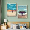 Vintage Reiseplakat Mehrere US-Staaten Leinwanddruck Wandkunst für Wohnzimmer Schlafzimmer Ästhetische Dekoration