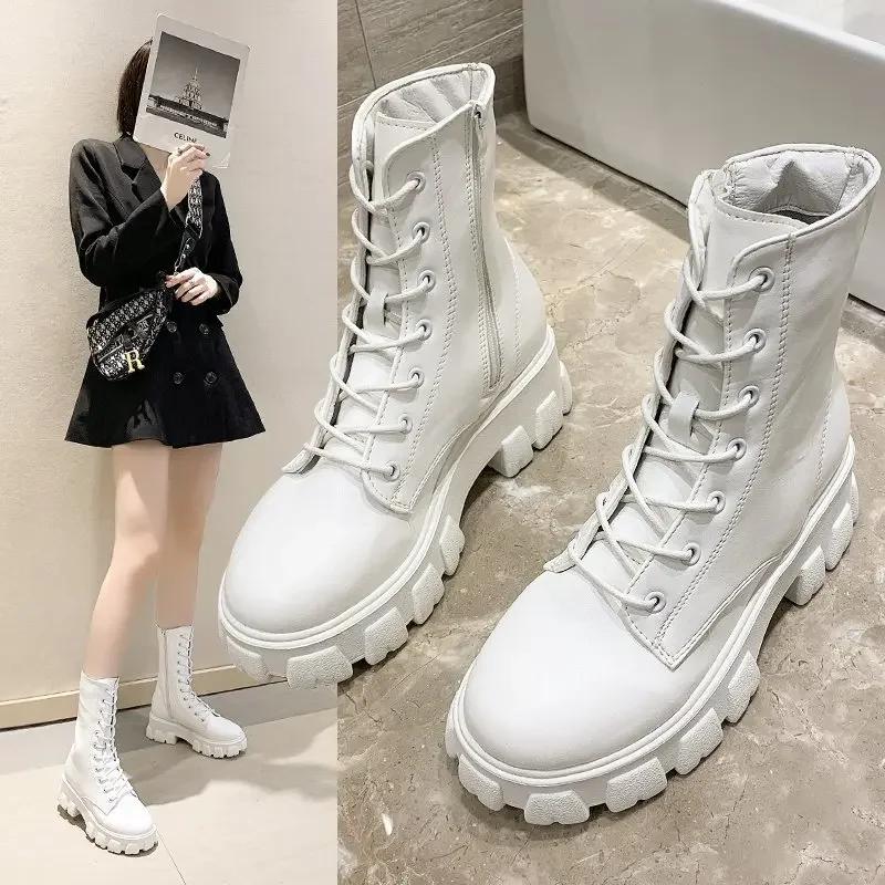 New Boots For Women Autumn Winter High-Top Women'S Boots Fashion Women'S Warm Casual Boots Comfortable Women Platform Shoes