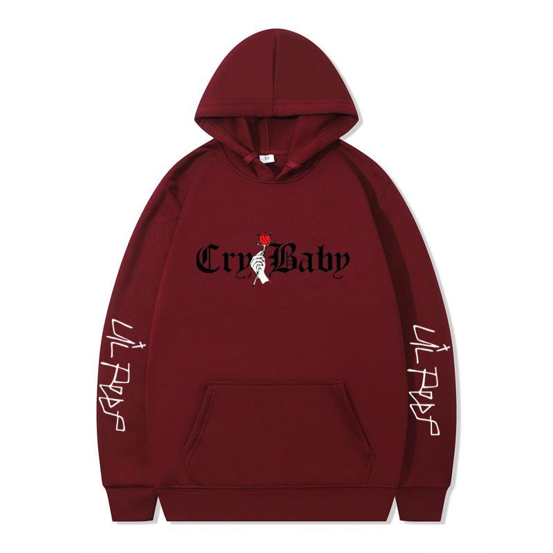 New product, American rap singer lil peep shirt men's and women's fleece hooded sweater