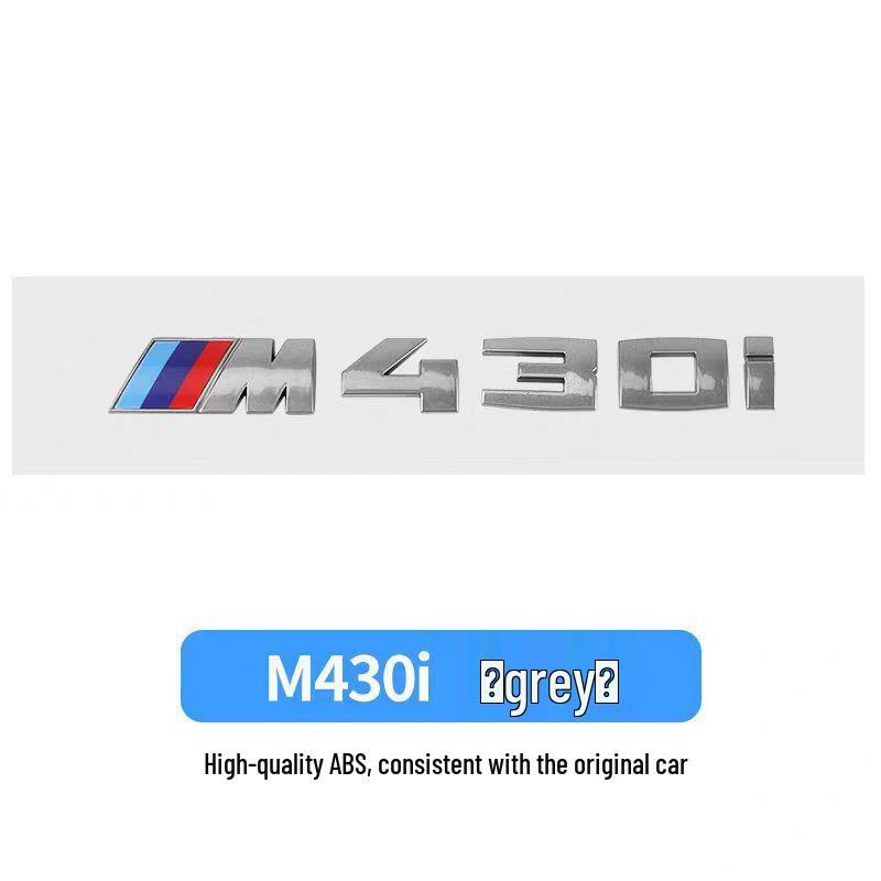 BMW Gray Car Emblem Stickers M330I M340I M550I M240I M530I Rear Modifications