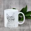 Chausie - Katzenbecher, fröhlicher Becher für einen Hundeliebhaber, personalisiertes Geschenk von der Marke Art-Dog