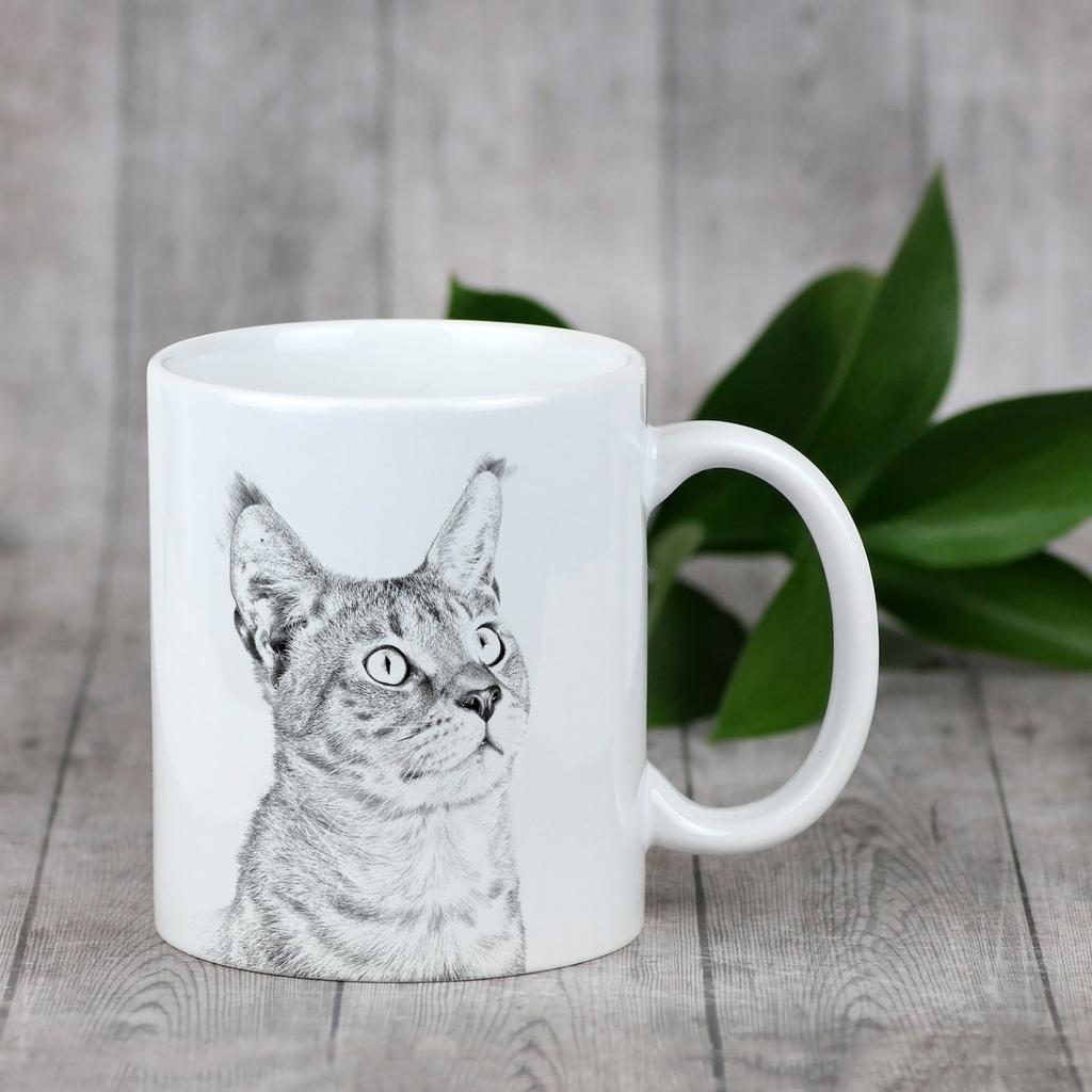 Chausie - Katzenbecher, fröhlicher Becher für einen Hundeliebhaber, personalisiertes Geschenk von der Marke Art-Dog