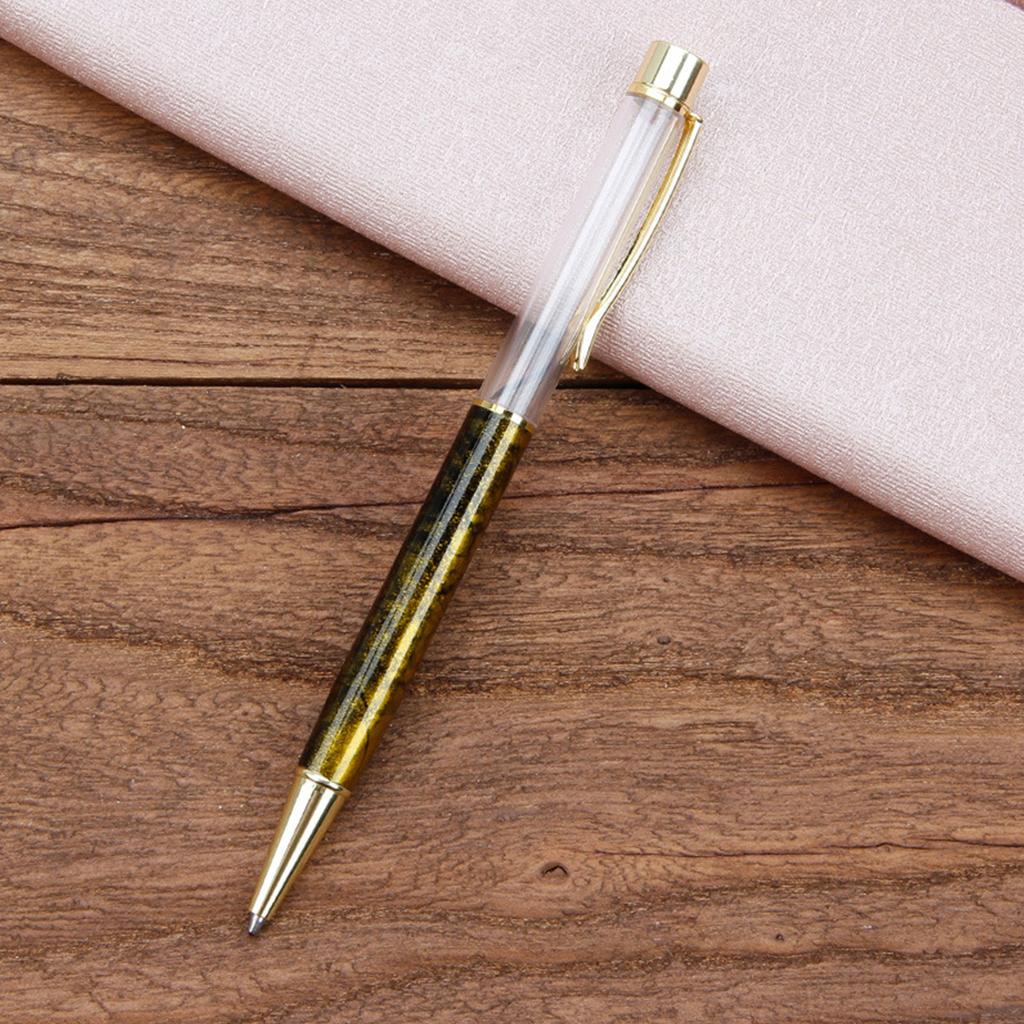 6 ks Neobvyklá kuličková pera s kovovým klipem na pero, Kancelářské podpisové pero, Otočný mechanismus, Hrot 1,0 mm, Píše hladce pro ženy, dívky