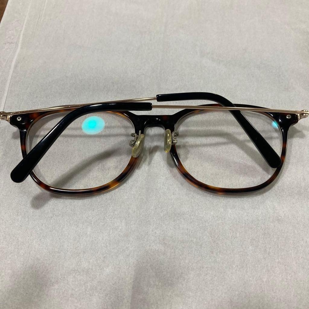 Used OWNDAYS 20708-9A Glasses Non-Prescription UV Photochromic Lens Brown