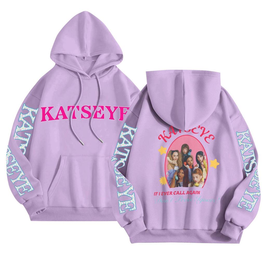 Unisex Mode Leichter Langarm-Pullover mit Taschen Bedruckter Hoodie