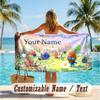 Custom Text Beach Towel, Soft Absorbent Swimming Multi-use TowelPikmin