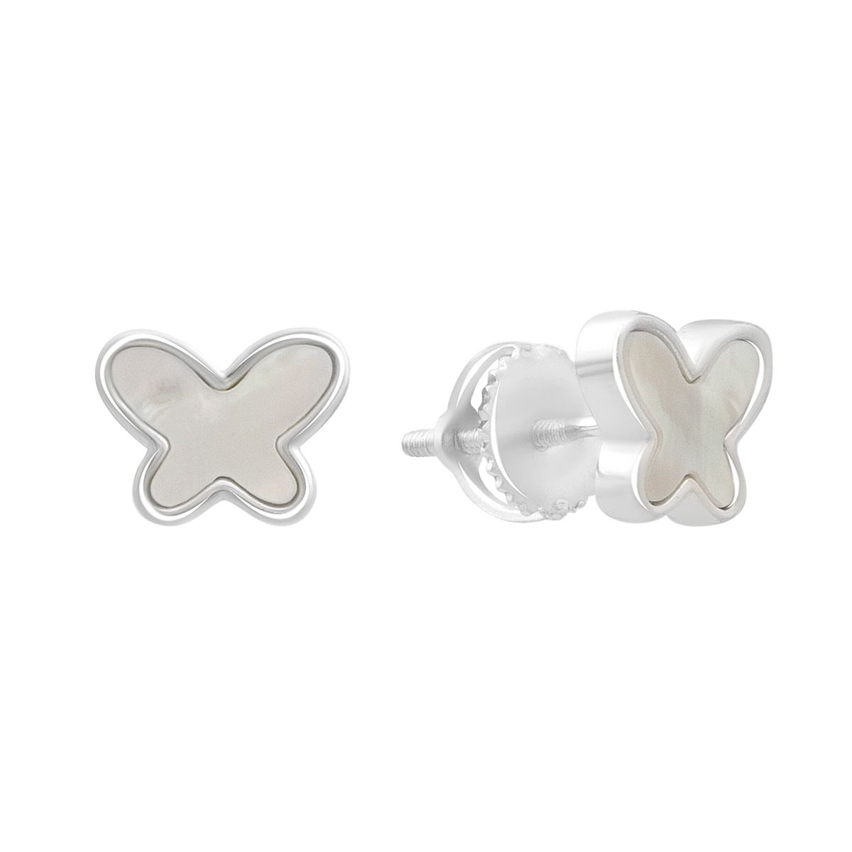 

Серебряные серьги с натуральным перламутром (2193005) білий