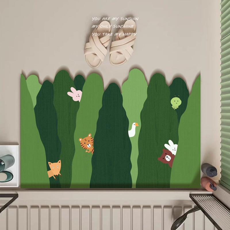 Koupelna Měkké křemelinové bahno Domácí Koupelna Podložka na podlahu Absorbující Rychleschnoucí Koupelnový Koberec Absorbující Protiskluzová podložka na nohy Scenérie