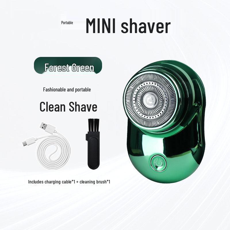 Portable Rechargeable Mini Electric Shaver - Travel & Home Use, Washable Razor