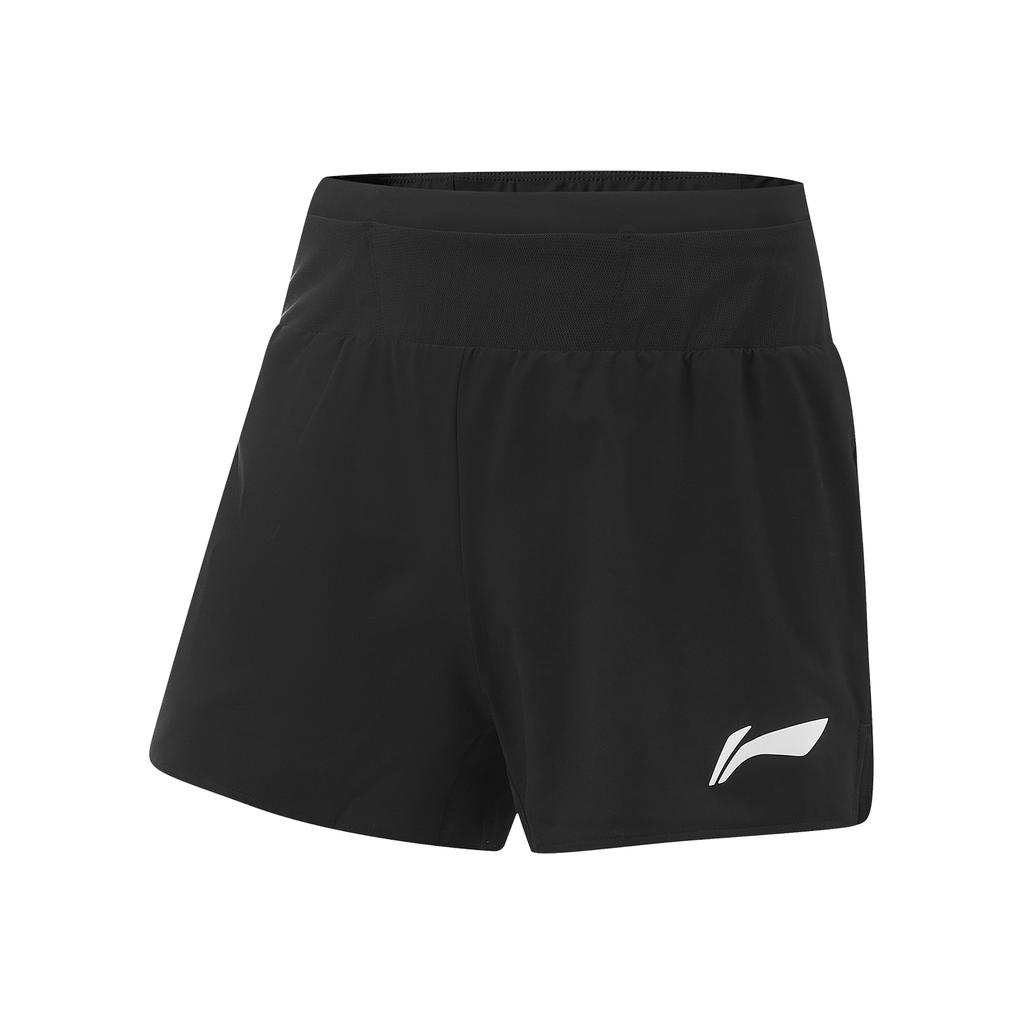 Li Ning Running Series Elastic Logo Quick-Dry Sports Casual Shorts Men shorts Black AKSV005-1