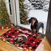 Christmas Cute Dog Rug, Durable And Washable, Entry Mat For The Hallway, Bathroom Door Mat, Home Decoration Item