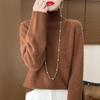 Women Sweater 100% Wool MODERN NEW SAGA Turtleneck Knit Pullover Thick Winter Jumpers Female Knit Tops