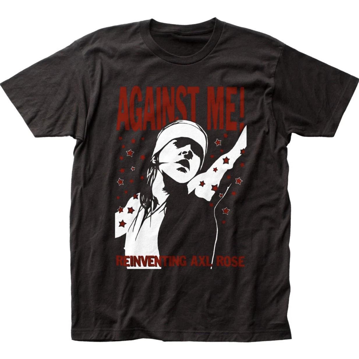 Against Me Reinventing Axl Rose T-Shirt – Classic Punk Rock Band Music Fan Tee XS