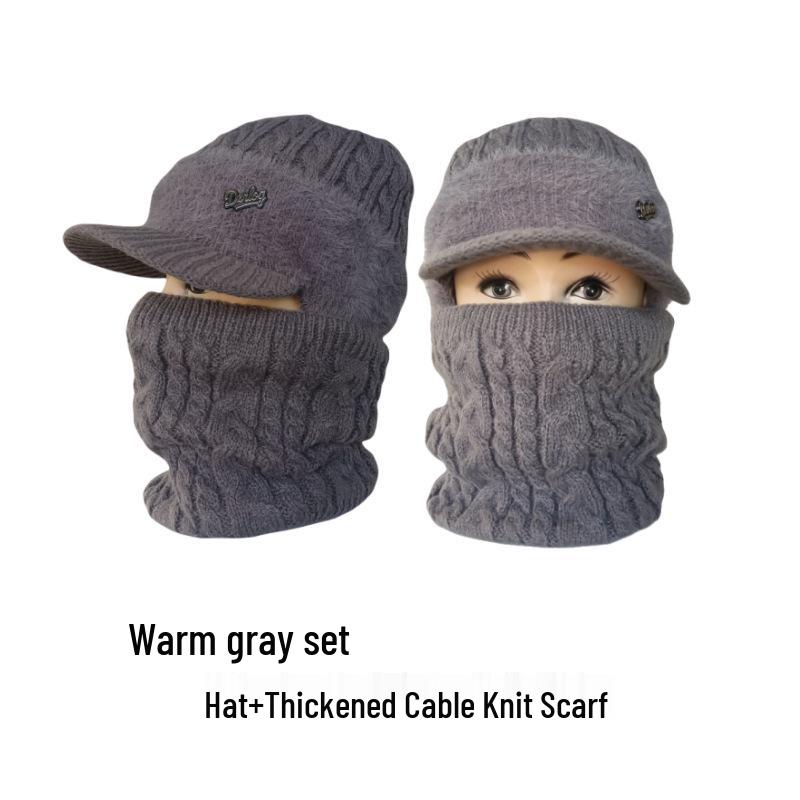 Căciulă rezistentă la vânt, căptușită cu fleece, cu protecție pentru urechi, pentru persoane de vârstă mijlocie și vârstnici - Caldă și elegantă pentru toamnă și iarnă