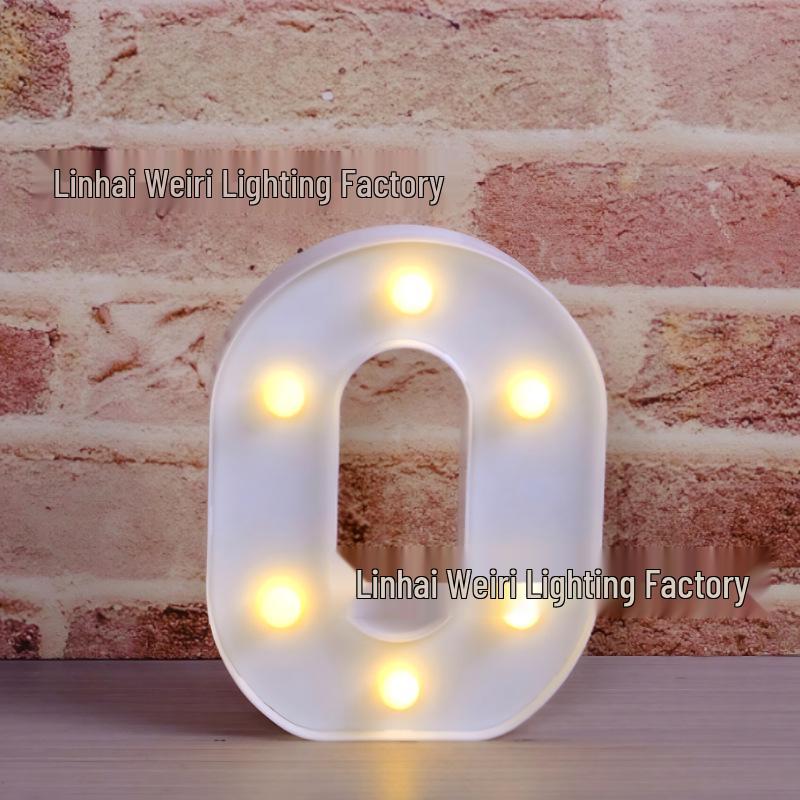 LED Luminous Letter and Number String Lights for Birthday, Proposal, and Event Décor