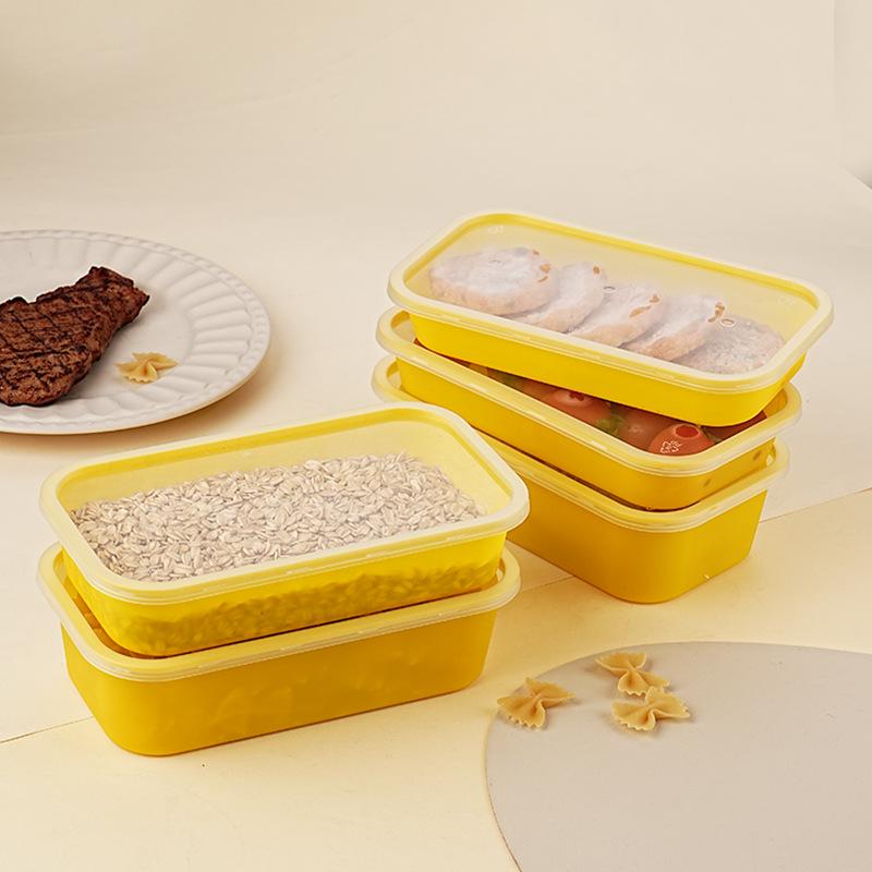 Rectangular Thickened Plastic Bento Box for Takeout and Fast Food
