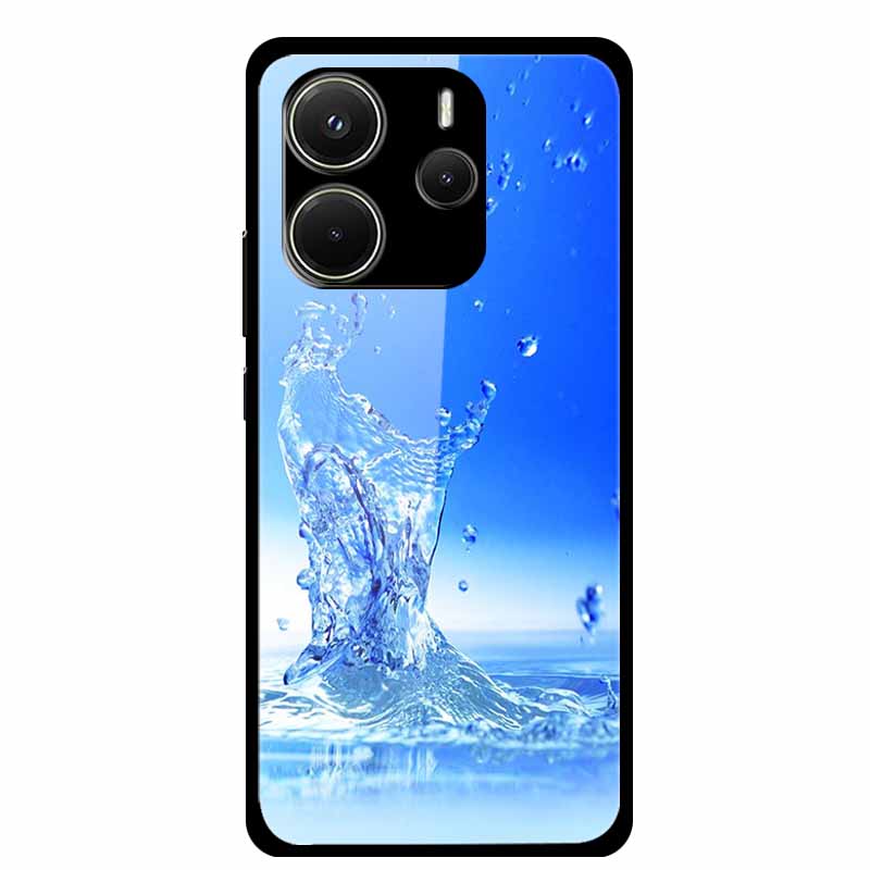 For Redmi Note 14 4G Phone Case Note14 Coque Hard Tempered Glass Back Cover For Xiaomi Redmi Note 14 5G Case Shell Soft Bumper