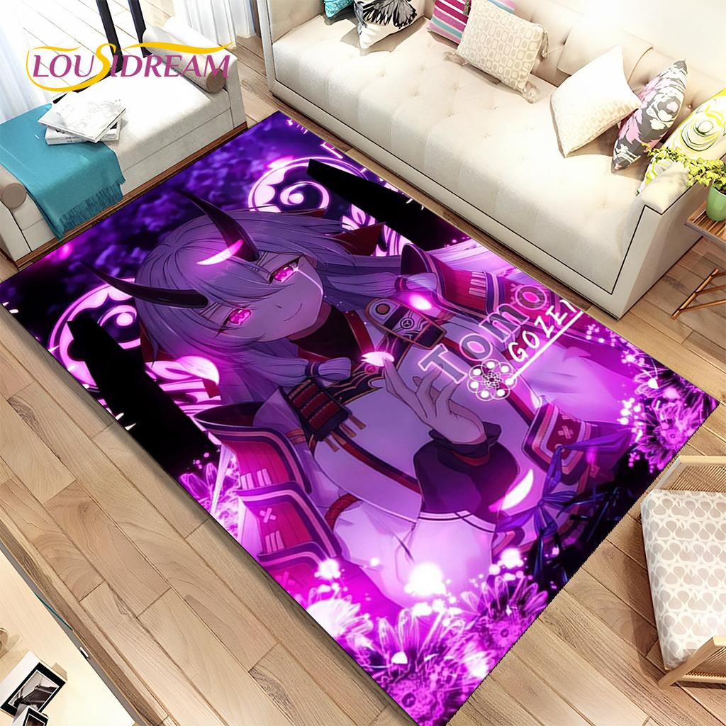 Alfombra de área de anime Zero Two DARLING In The FRANXX, Alfombra para sala de estar, dormitorio, sofá, felpudo de decoración, Alfombra de suelo antideslizante para niños