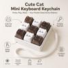 Cartoon Keycaps Keycap Keychain Cat Pattern Pinch Toy Creatve Decompression Toy  Students