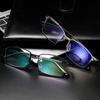 Anti Blue Light Reading Glasses for Men Business Office Classic Women Memory Titanium Alloy Half Frame Presbyopic Glasses