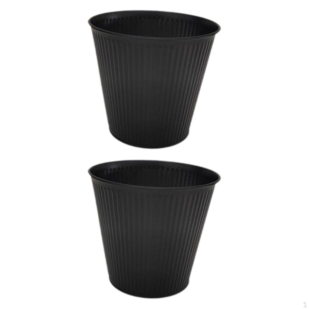2 Stück Blumen Eimer Töpfe Stifthalter Outdoor Topf Make-up Pinsel Behälter für Zuhause Schreibtisch