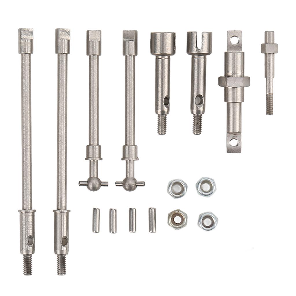 Stainless Steel Front Rear Drive Shaft Transmission Shaft Kit for Axial SCX24 1/24 RC Car
