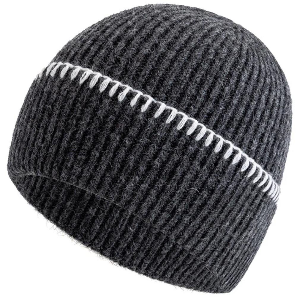 Hot Sale Unisex Beanie Hats Winter Warm Hats Beanies For Man Women Solid Color Couple Knitted Hats
