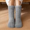 Fluffy Thickened Floor Socks Anti Slip Sleeping Slipper Socks Cute Fleece Sock Women  Winter