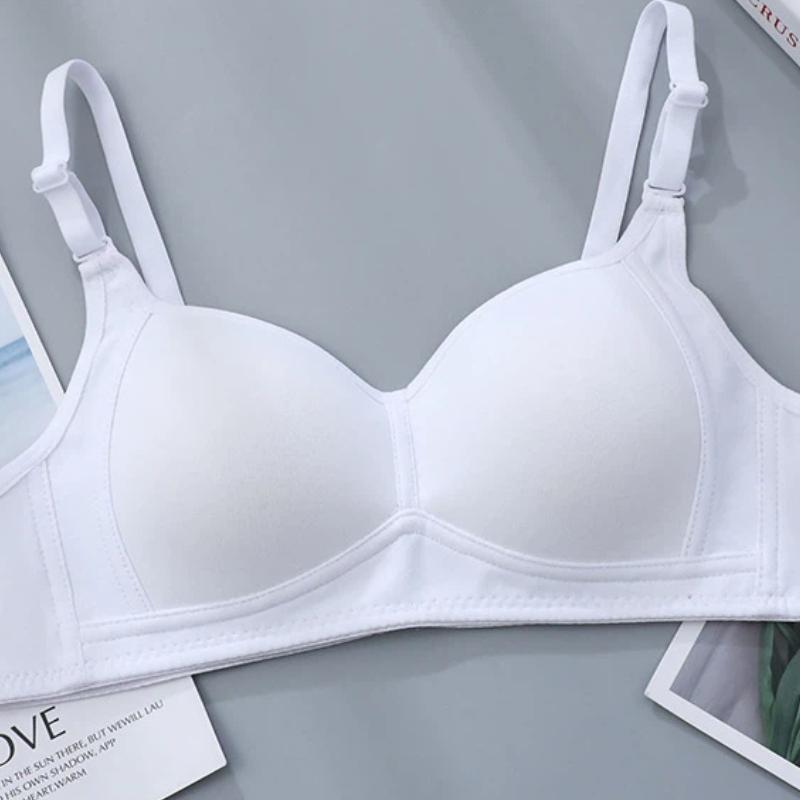 

Light Pink Wireless Cotton Bra with Adjustable Straps S