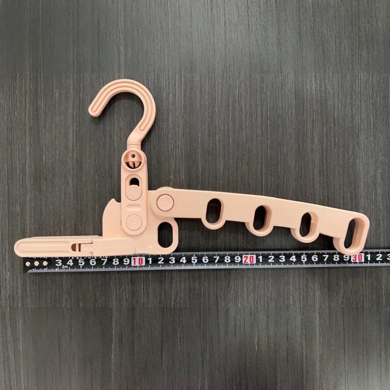 Portable Multifunctional 5-Hole Hanger: Foldable Wall-Mounted Drying Rack for Indoor, Outdoor, and Travel Use