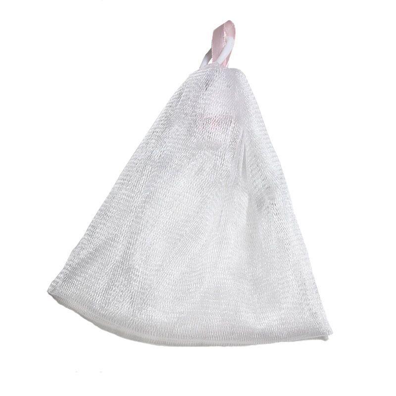 

Двухслойная сетка для вспенивания мыла ручной работы, очищающая пенка для лица, мочалка для ванны, сетка для мыла для скрабирования и растирания спины, сетка для вспенивания, сетчатый мешочек Looped foaming net