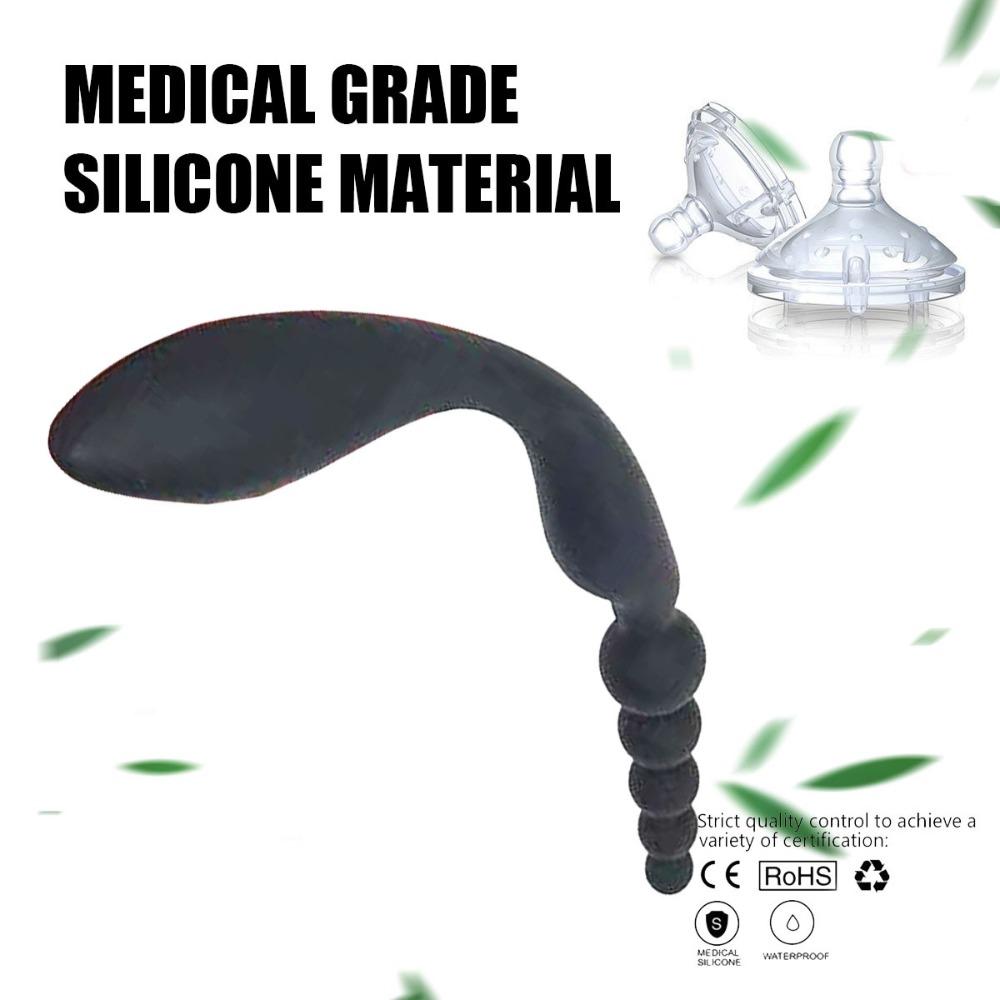 Double Penetration Anal Plug Anal Beads Prostate Massager G Spot Clitoris Stimulator Anal Trainer Masturbation Butt Plug Sex Toy