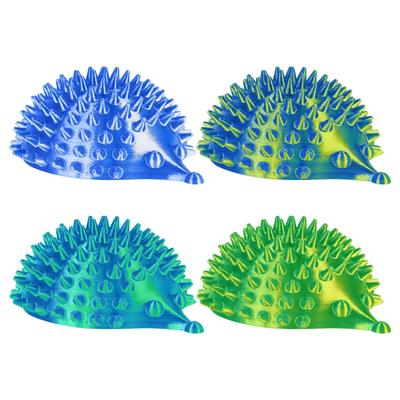 3D-printade Husdjursvänliga Färger Söt Igelkatt Hund Självskrapare Pälsvårdare