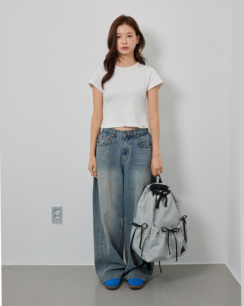Project1907 [Plastic] String Back Pack (Light Gray)