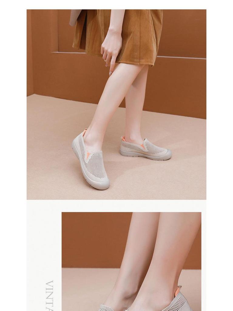 2025 Women's Lightweight Mesh Slip-On Shoes: Breathable, Soft Sole, Non-Slip, Comfortable for Spring/Summer