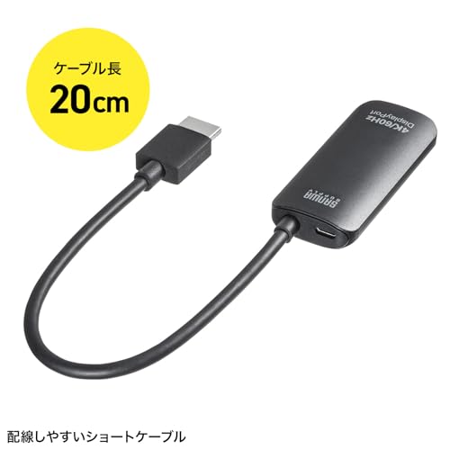 Sanwa Supply HDMI to DisplayPort Adapter (4K/60Hz) AD-HD31DP